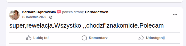 Opinie facebook hernandez web