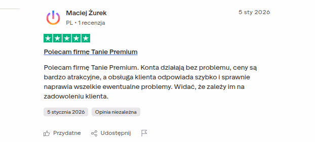 Opinie Trustpilot - rzetelne opinie o sklepie Taniepremium